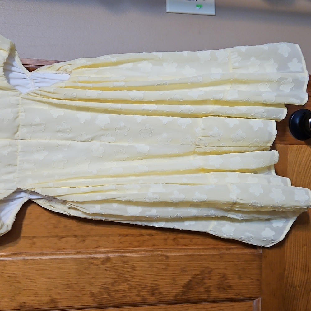 Show Me Your MuMu Merritt Pastel Yellow Daisy Mini Dress-NWT - Picture 8 of 13